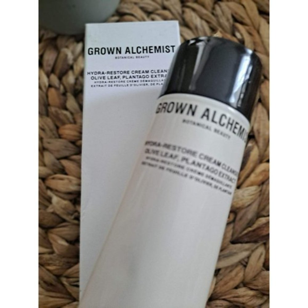 Grown Alchemist Hydra-Restore Cream Cleanser Olive Leaf, Plantago Extract 3.38oz
